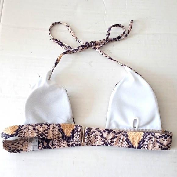 Women's Animal Print Halter Bikini Top Only. Size S. - Picture 8 of 9